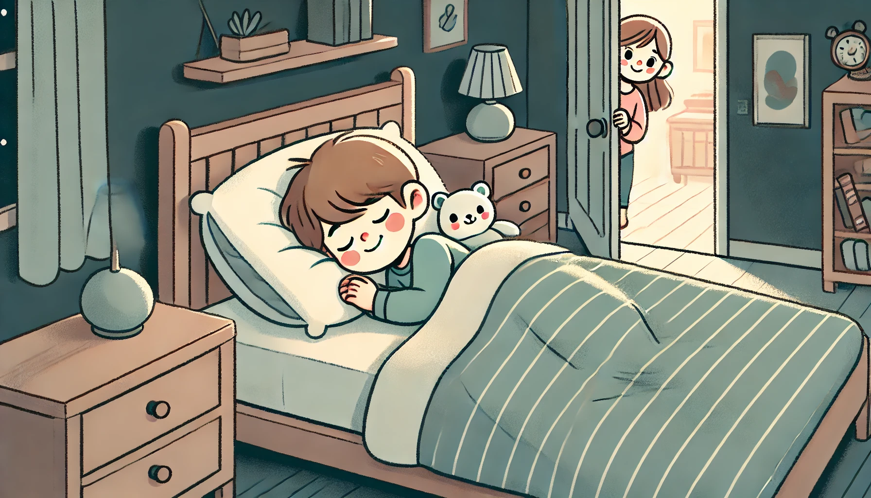 寝ている子供