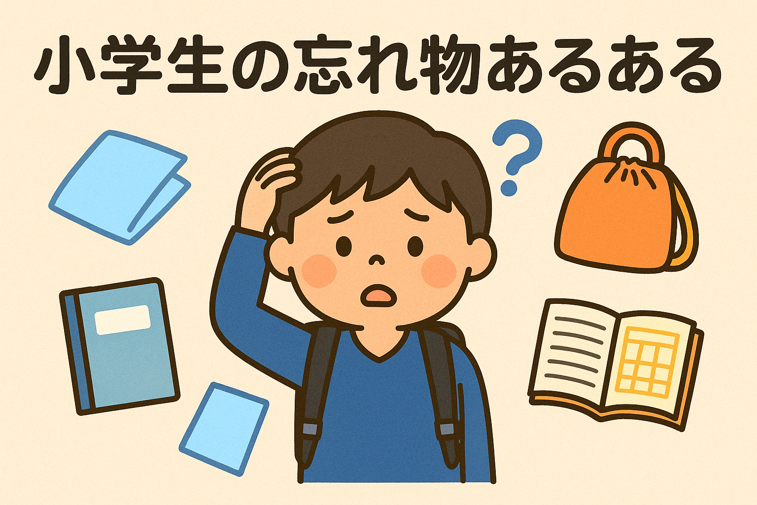 小学生の忘れ物あるある