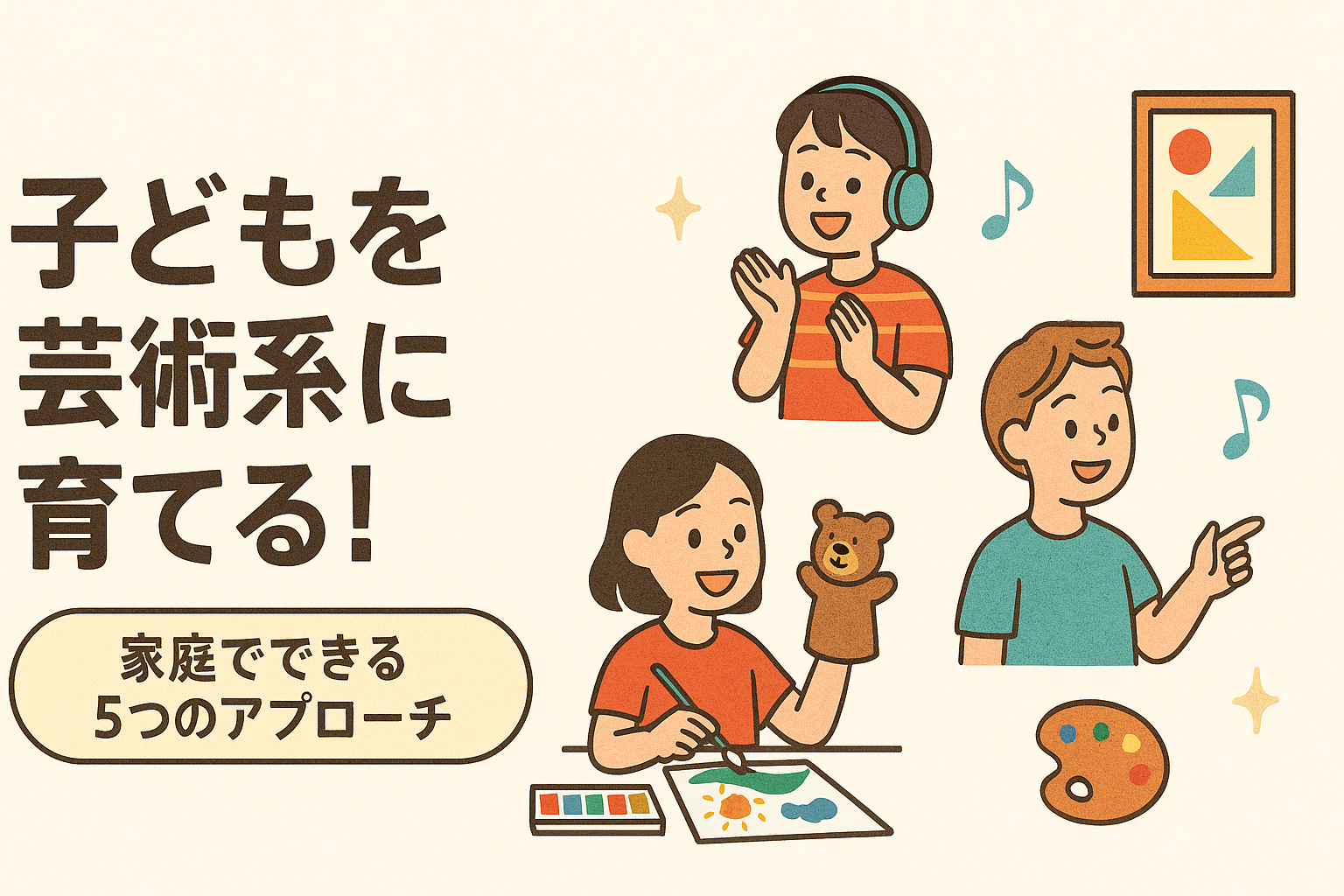 子供を芸術系に育てる