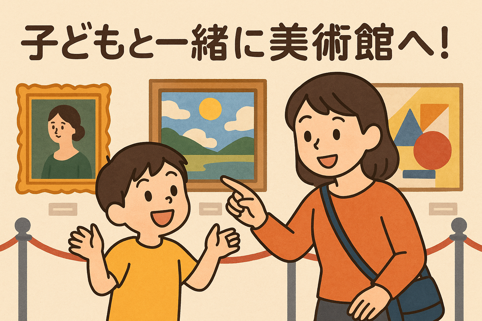 子どもと一緒に美術館へ！