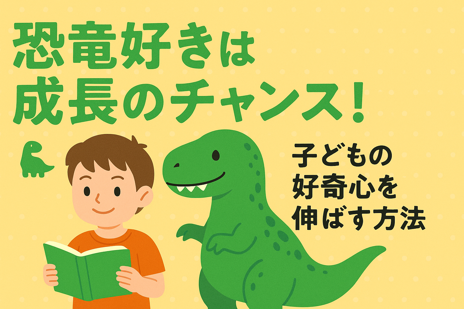 恐竜好きは成長のチャンス！