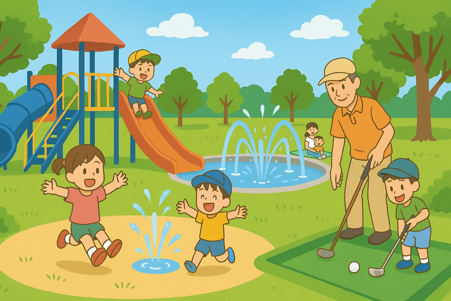 農試公園で子どもと遊ぼう｜遊具・水遊び・パークゴルフ情報