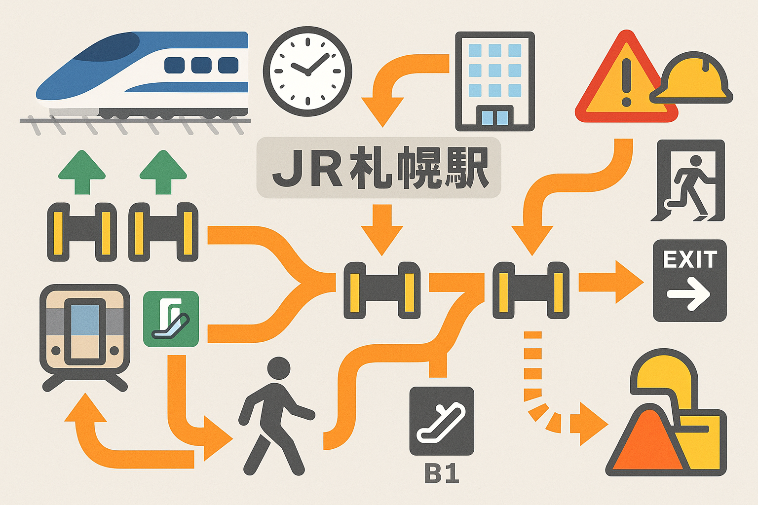 【通勤・通学者必見】JR札幌駅構内の「時短できる動線」完全ガイド
