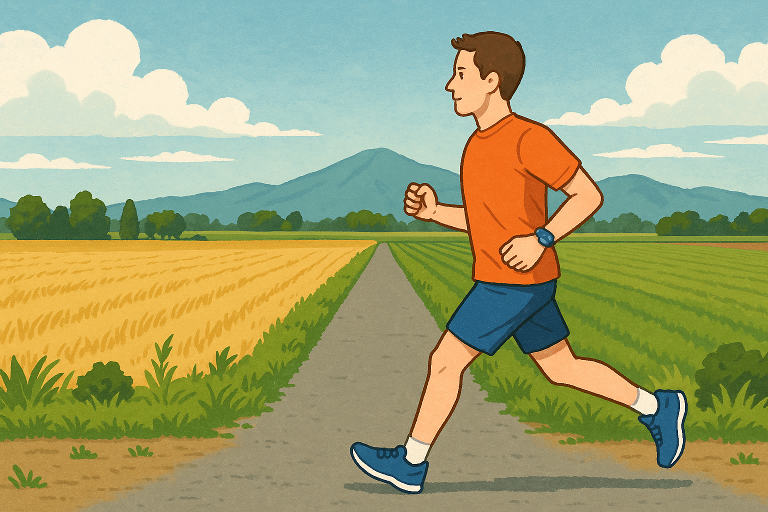 さとらんど周辺農道｜静けさの中で走る、自然派ランナー向け郊外コース