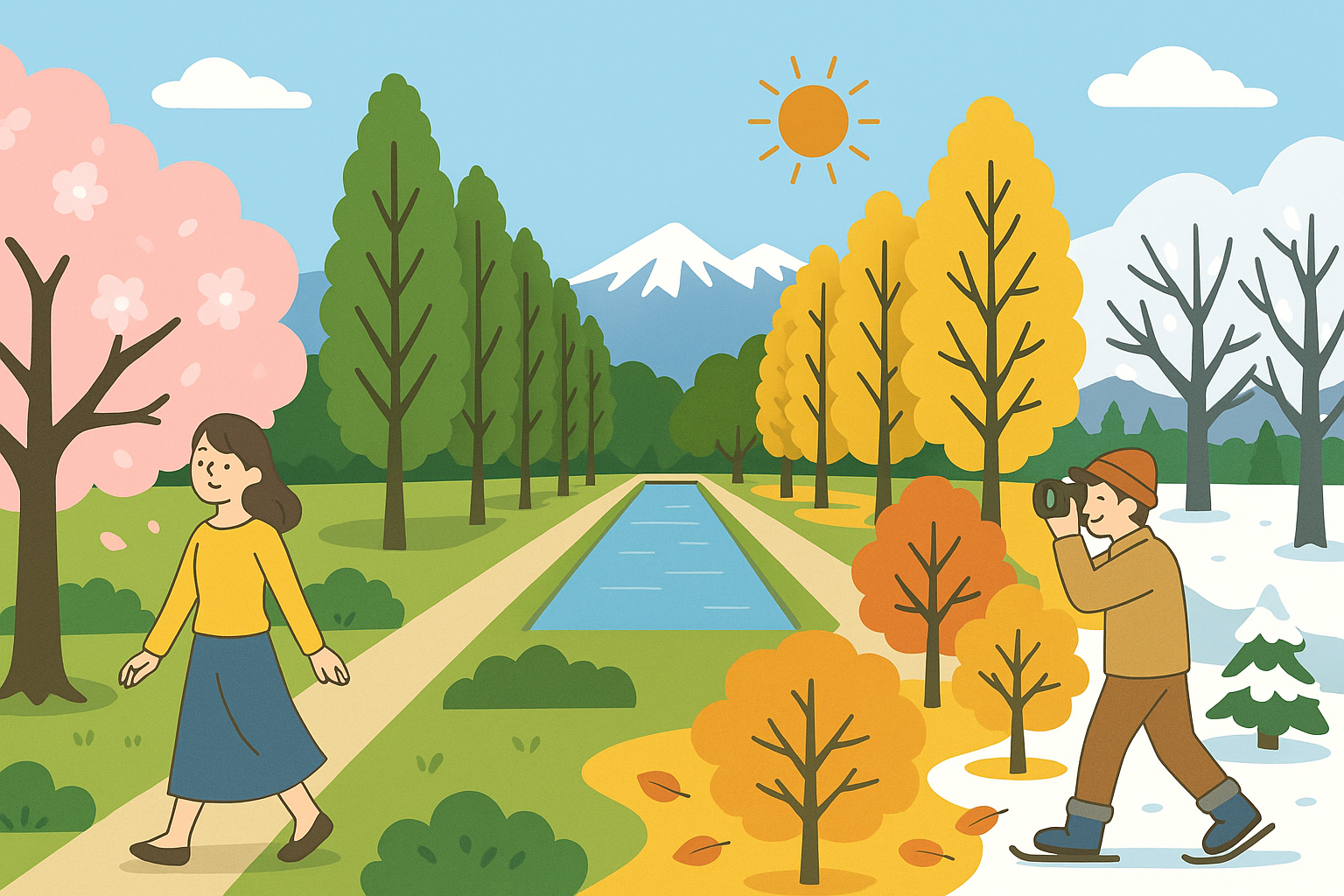 四季のうつろいを感じる前田森林公園散策ガイド