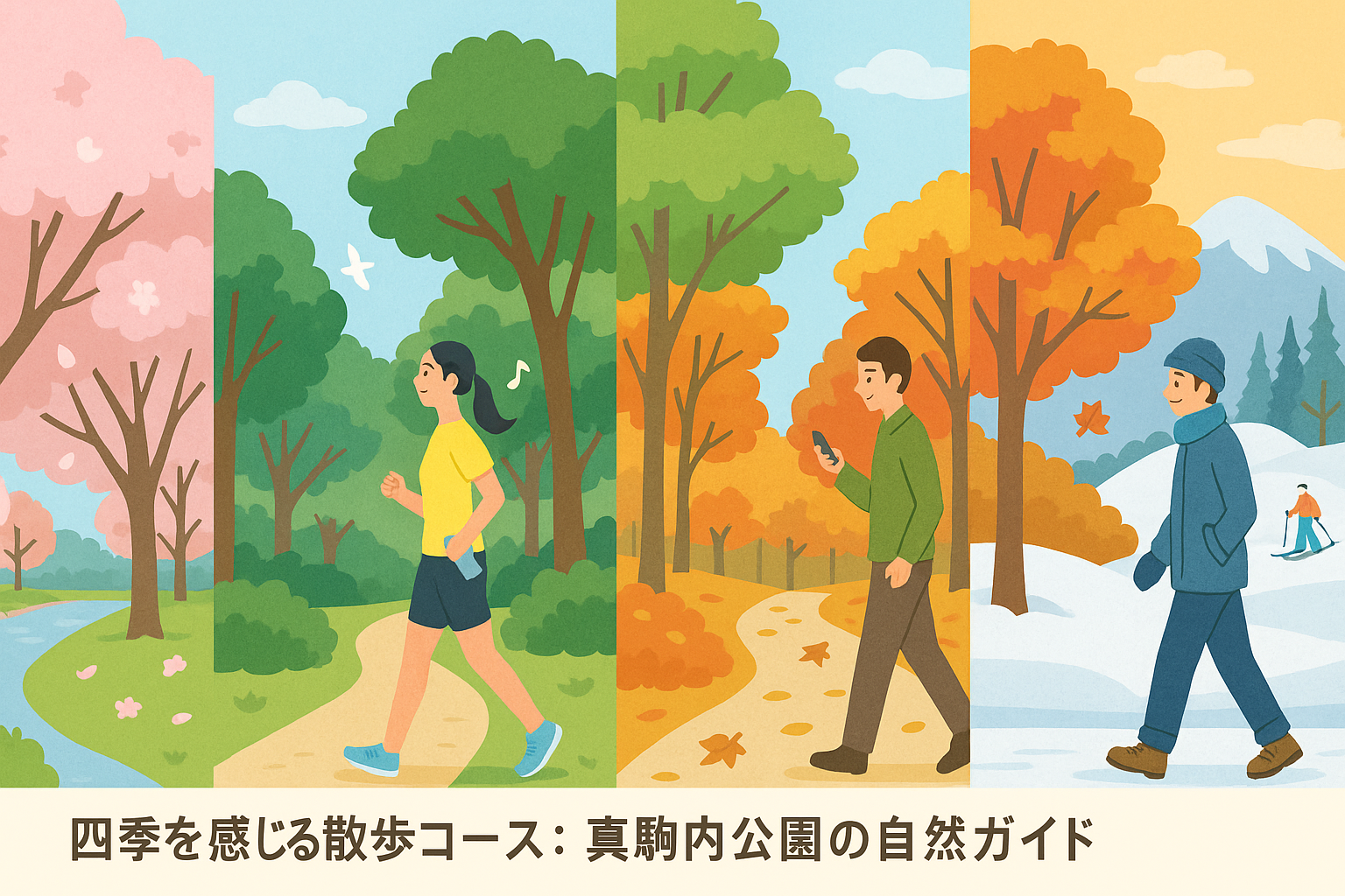 四季を感じる散歩コース：真駒内公園の自然ガイド